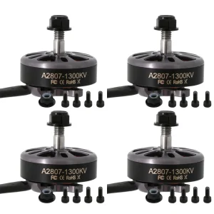 4pcs/lot Angel A2807 KV1300 6S/ 1500KV 5S/ 1700KV 4S Brushless CW Motor