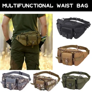 Outdoor sports waterproof waist bag camping multifunctional men's fishing waist bag