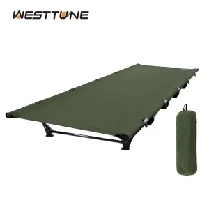 WESTTUNE Camping Cot Portable Folding Bed Outdoor Ultralight Compact